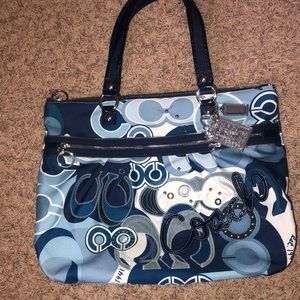 Coach Poppy denim shoulder bag NWOT